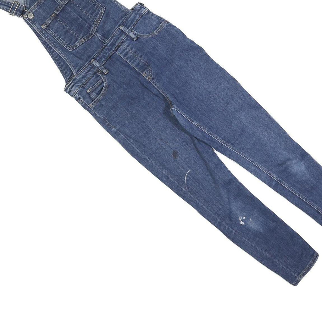 LEVI'S Womens Blue Denim Dungarees Slim Cotton Blend XS W28 L25 Casual Stylish