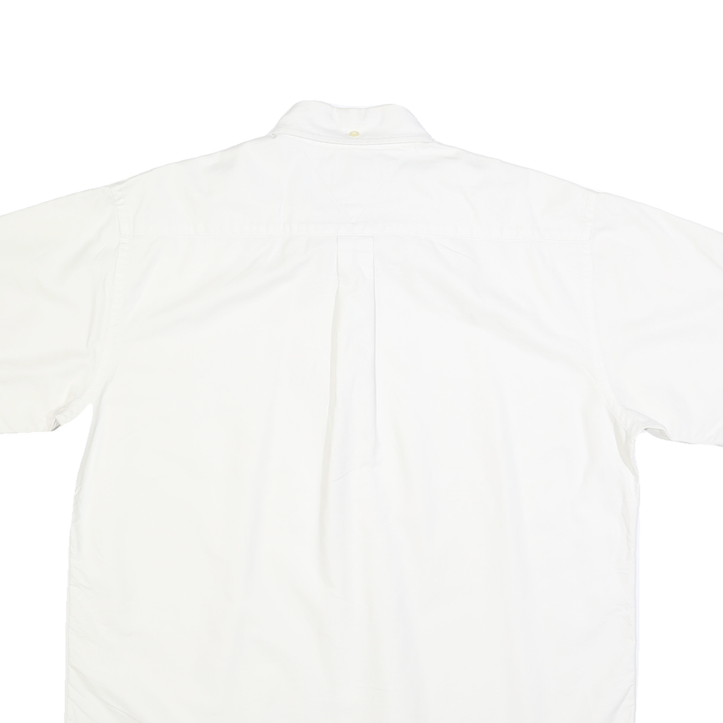 TOMMY HILFIGER Mens White Classic Fit Cotton Button Shirt M Casual Smart
