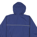 ADIDAS Mens Blue Jacket L Polyester Blend Zip Hooded Track Casual Sportswear