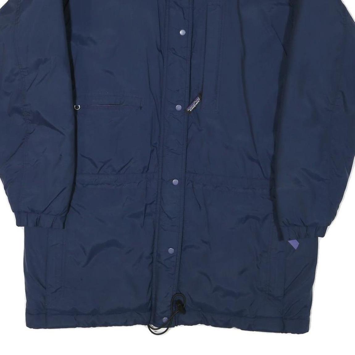 PATAGONIA Womens Blue Zip Jacket M Polyester Blend Outdoor Warm Casual