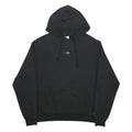 CHAMPION Mens Black I Am Pullover Hoodie L Cotton Blend Graphic Drawstring
