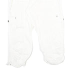 INERNATIONAL CONCEPTS Womens Cotton Blend White Regular Capri Trousers W32 L23