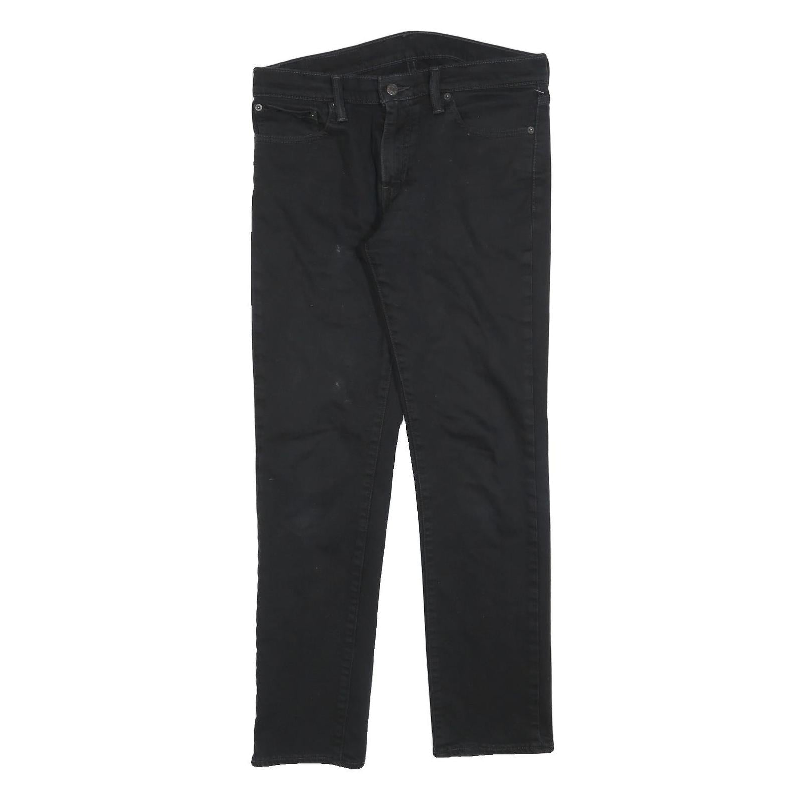 LEVI'S 511 Slim Mens Jeans Black Slim Skinny Denim W32 L32 Classic Zip