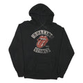 THE ROLLING STONES Mens Black Hoodie XL Cotton Blend Band Logo Pullover