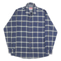 WRANGLER Mens Blue Check Shirt M Cotton Long Sleeve Button Casual Shirt