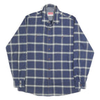 WRANGLER Mens Blue Check Shirt M Cotton Long Sleeve Button Casual Shirt