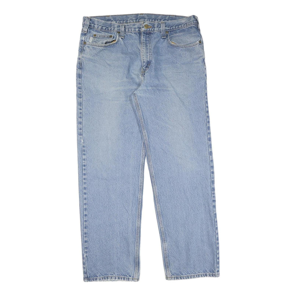 CARHARTT Mens Jeans Blue Regular Straight Denim Medium W38 L32 Classic Workwear