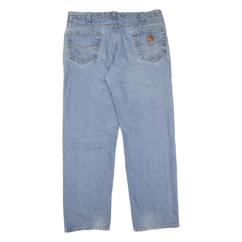CARHARTT Mens Jeans Blue Regular Straight Denim Medium W38 L32 Classic Workwear