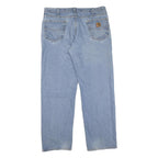 CARHARTT Mens Jeans Blue Regular Straight Denim Medium W38 L32 Classic Workwear