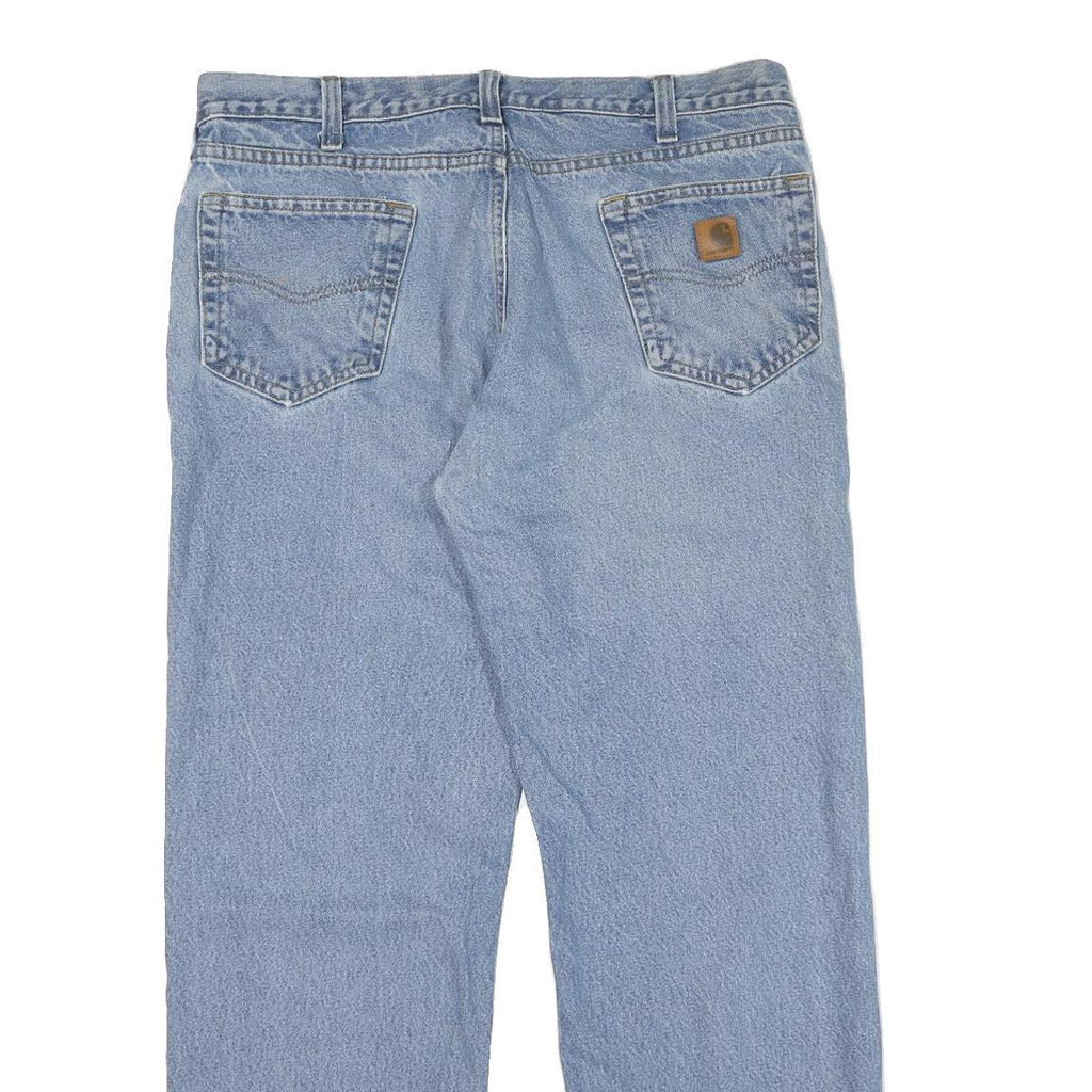 CARHARTT Mens Jeans Blue Regular Straight Denim Medium W38 L32 Classic Workwear