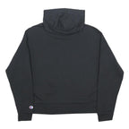 CHAMPION Womens Black Hoodie M Cotton Blend Pullover Hooded Sweatshirt