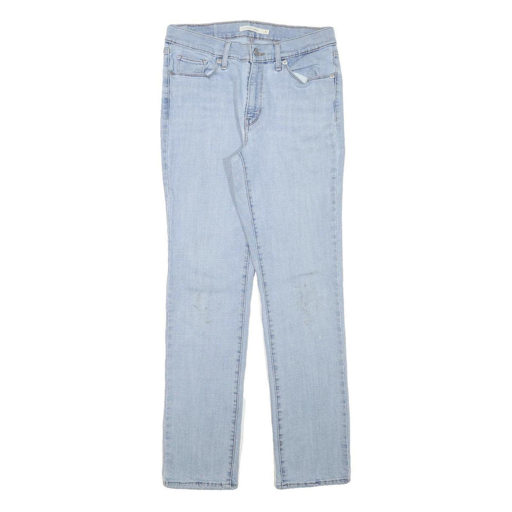 LEVI'S Womens Regular Fit Light Blue Denim Jeans W28 L29 Classic Zip Closure
