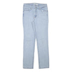 LEVI'S Womens Regular Fit Light Blue Denim Jeans W28 L29 Classic Zip Closure