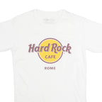 HARD ROCK CAFE Rome Mens T-Shirt White Crew Neck S