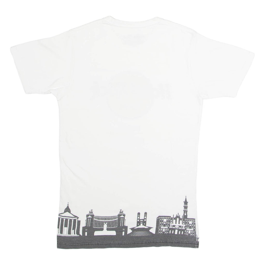 HARD ROCK CAFE Rome Mens T-Shirt White Crew Neck S