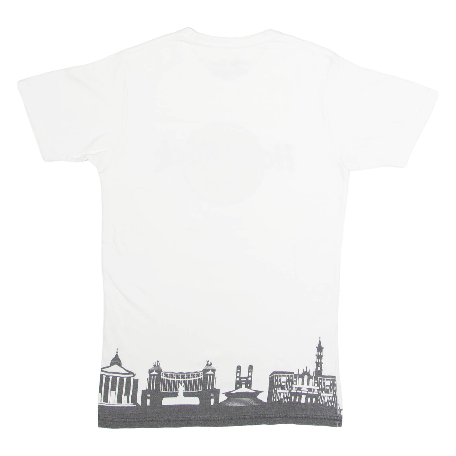 HARD ROCK CAFE Rome Mens T-Shirt White Crew Neck S