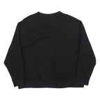 STARTER Womens Black Crew Neck L Cotton Blend Classic Logo Sweatshirt