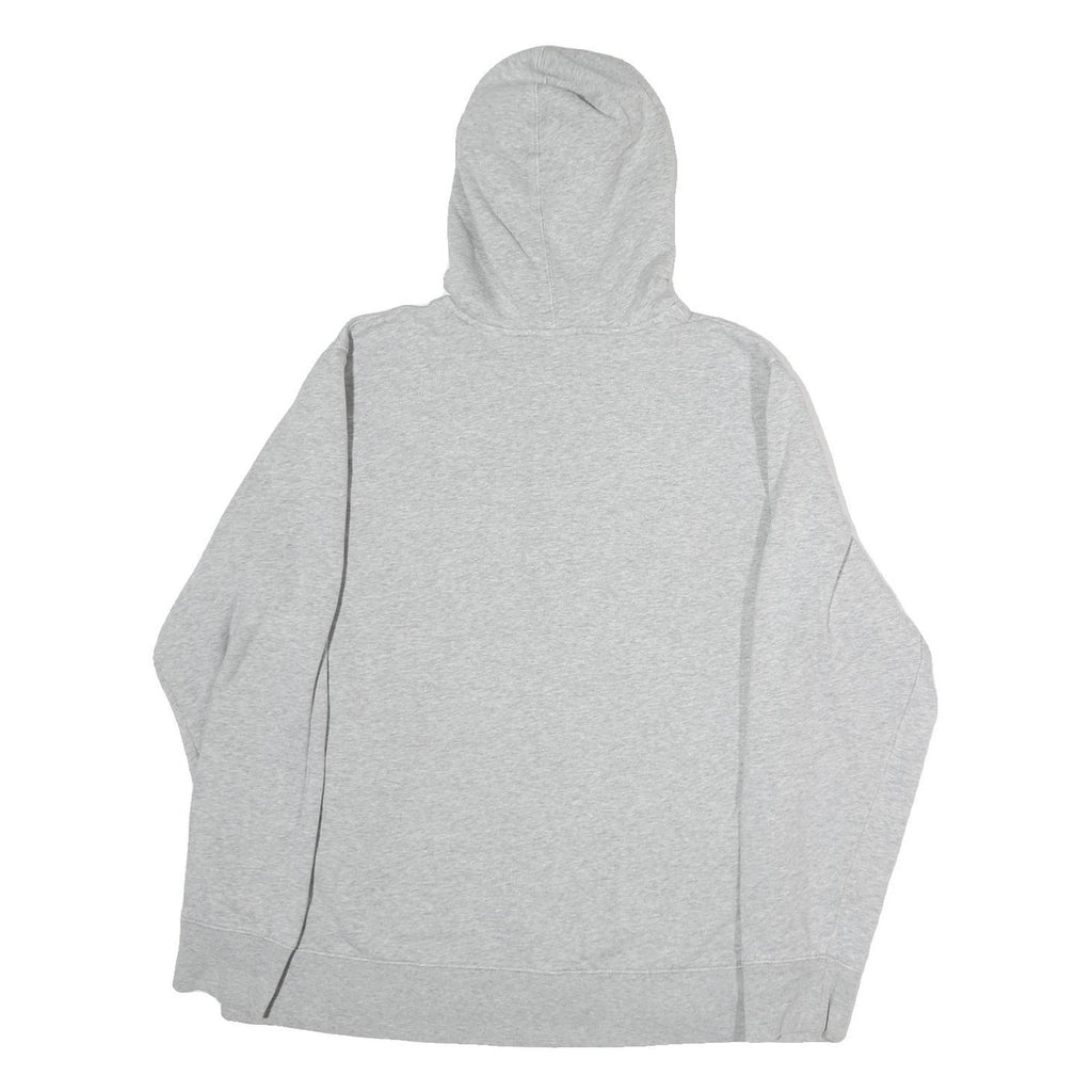 REEBOK Mens Grey Hoodie S Cotton Pullover Casual Sportswear Drawstring Hood
