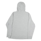REEBOK Mens Grey Hoodie S Cotton Pullover Casual Sportswear Drawstring Hood