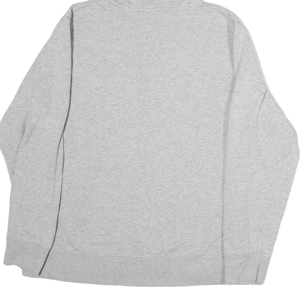 REEBOK Mens Grey Hoodie S Cotton Pullover Casual Sportswear Drawstring Hood