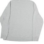 REEBOK Mens Grey Hoodie S Cotton Pullover Casual Sportswear Drawstring Hood