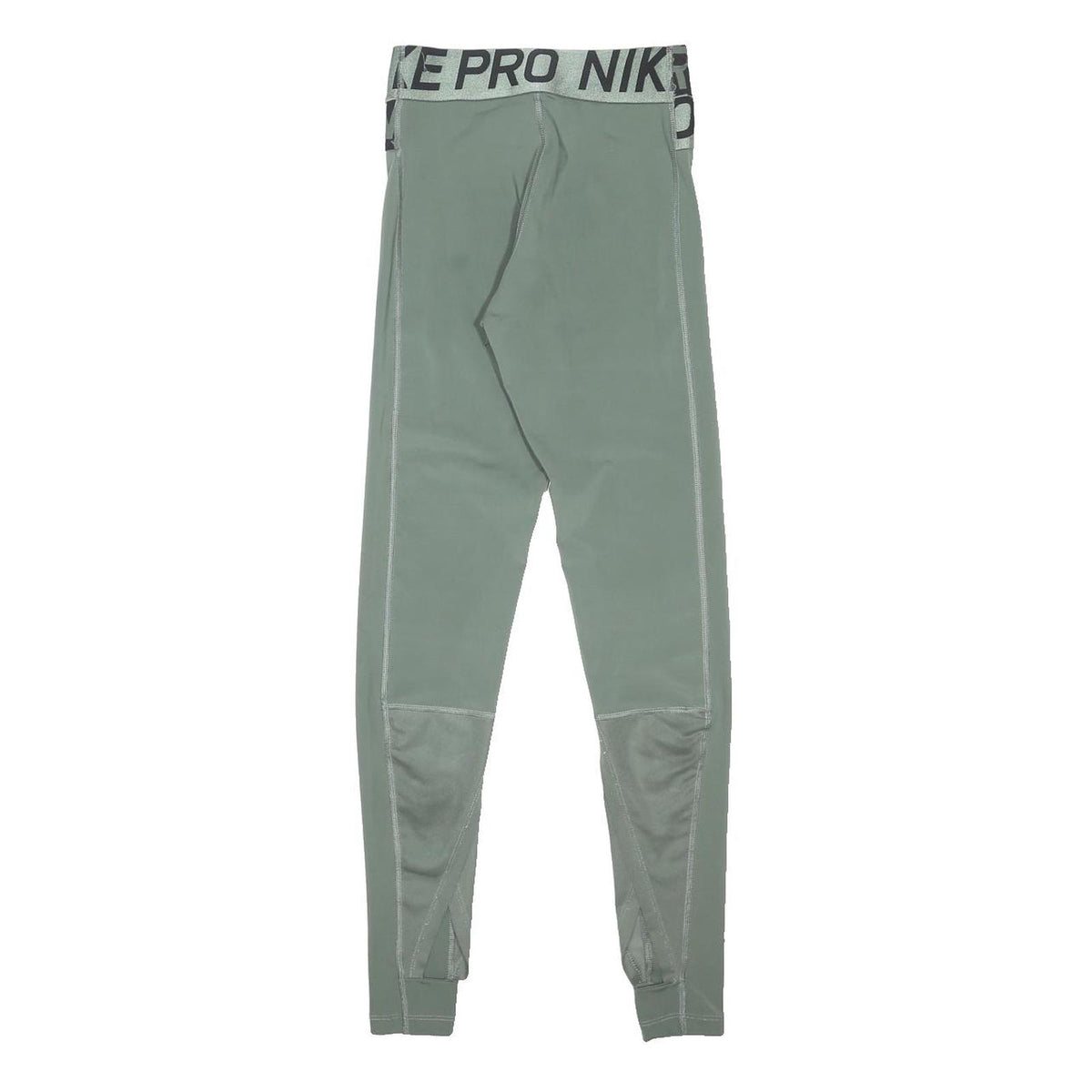 NIKE Womens Sports Leggings Green XS W23 L27 Nike Pro Logo Fit Athletic