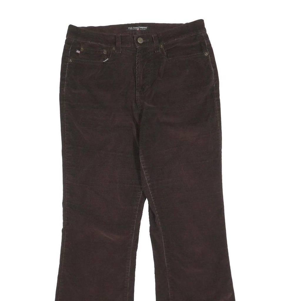 RALPH LAUREN POLO JEANS COMPANY Womens Cotton Blend Brown Regular Straight