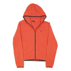 ELLESSE Mens Red Jacket S Polyester Blend Plain Zip Hooded Lightweight