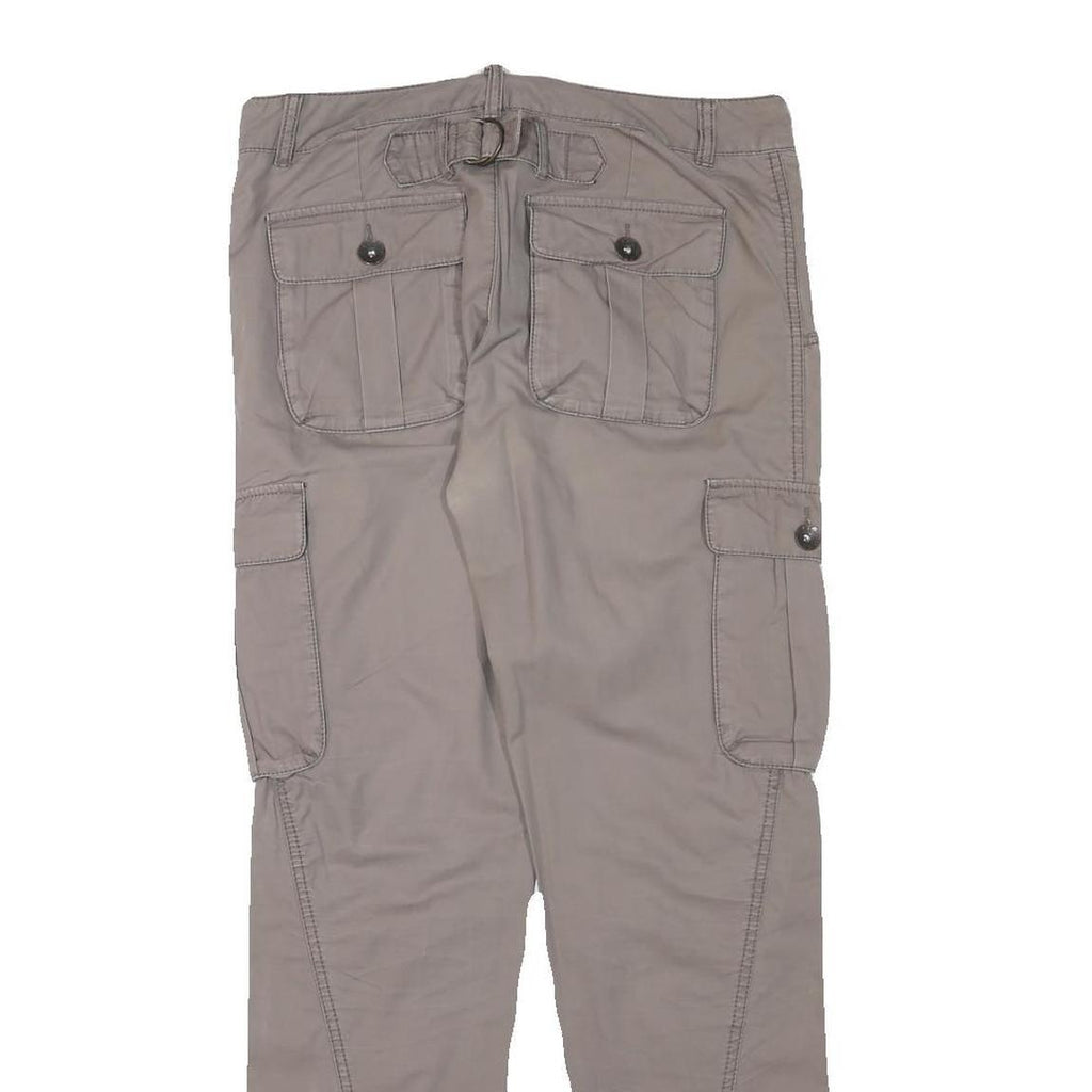 ESPRIT Womens Cotton Blend Beige Relaxed Cargo Trousers W32 L31 Casual Utility