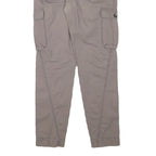 ESPRIT Womens Cotton Blend Beige Relaxed Cargo Trousers W32 L31 Casual Utility