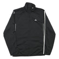 ADIDAS Mens Black & White Zip Jacket M Polyester Blend Track Sportswear