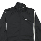 ADIDAS Mens Black & White Zip Jacket M Polyester Blend Track Sportswear