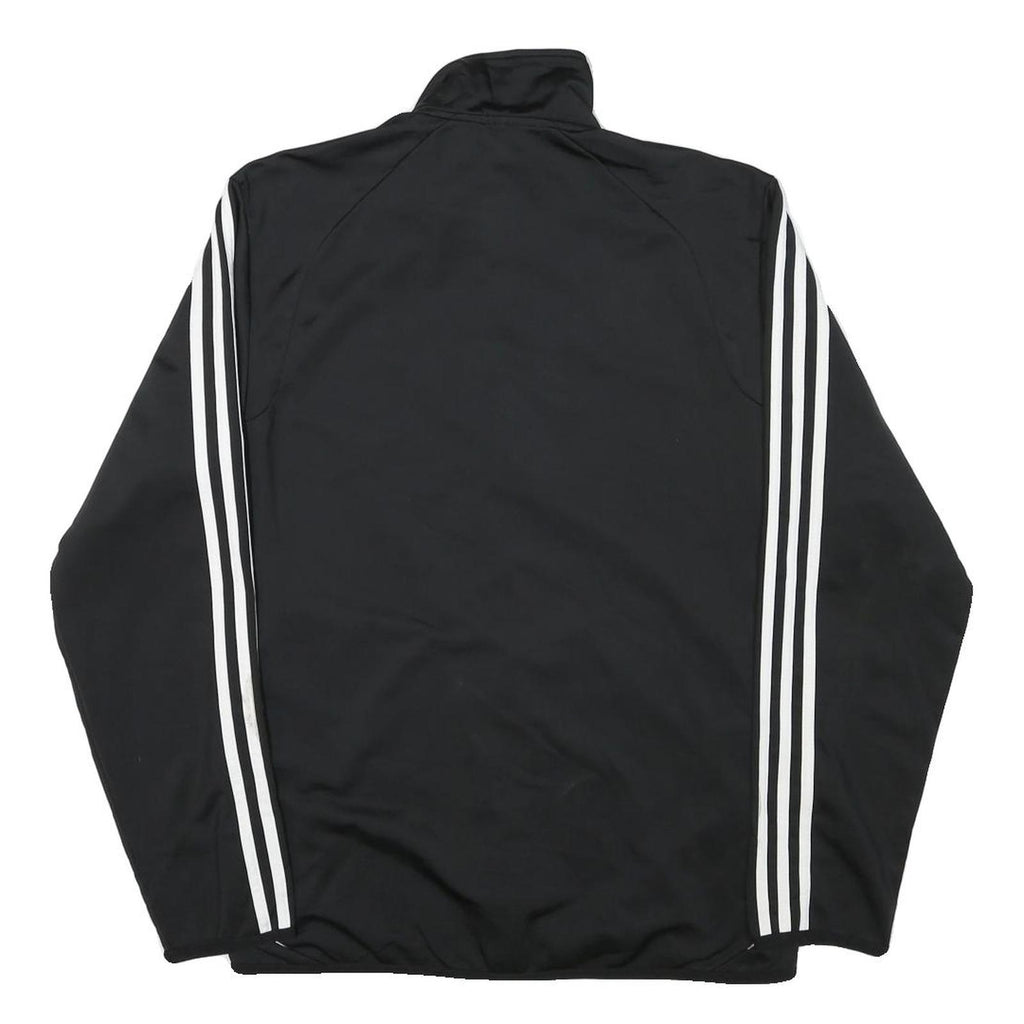 ADIDAS Mens Black & White Zip Jacket M Polyester Blend Track Sportswear