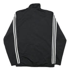 ADIDAS Mens Black & White Zip Jacket M Polyester Blend Track Sportswear