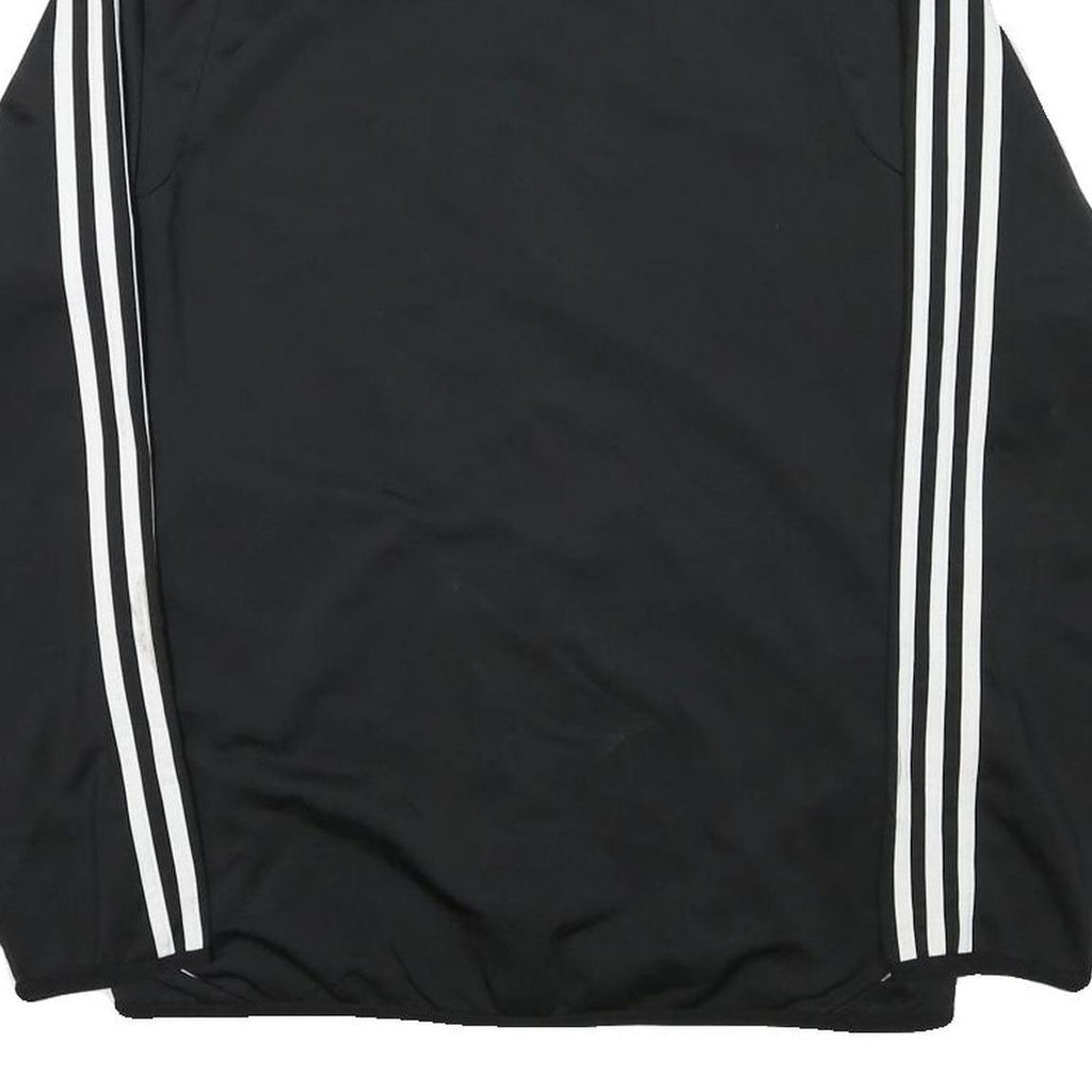 ADIDAS Mens Black & White Zip Jacket M Polyester Blend Track Sportswear