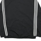 ADIDAS Mens Black & White Zip Jacket M Polyester Blend Track Sportswear