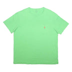 POLO RALPH LAUREN Mens Green T-Shirt L Short Sleeve Crew Neck Pocket Logo