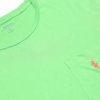 POLO RALPH LAUREN Mens Green T-Shirt L Short Sleeve Crew Neck Pocket Logo