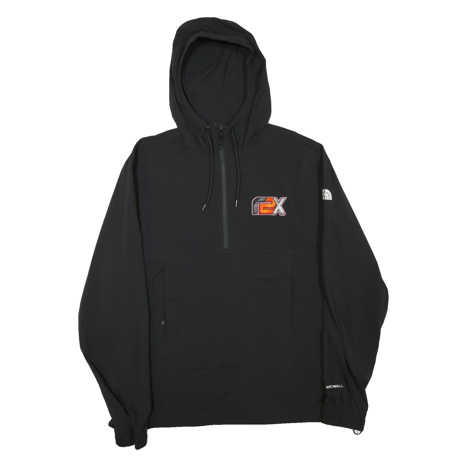 THE NORTH FACE Mens Black Hooded Zip Track Jacket L Polyester Blend Outdoor