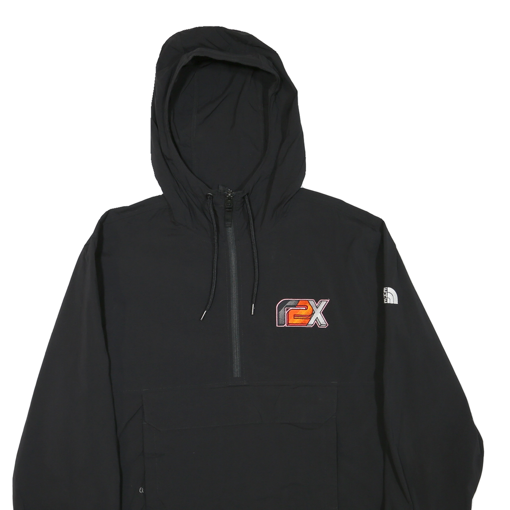 THE NORTH FACE Mens Black Hooded Zip Track Jacket L Polyester Blend Outdoor