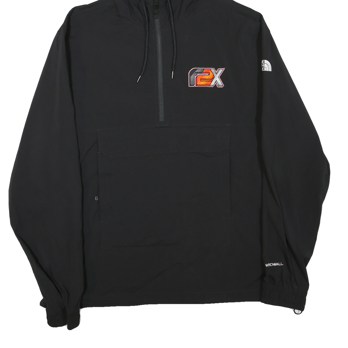 THE NORTH FACE Mens Black Hooded Zip Track Jacket L Polyester Blend Outdoor