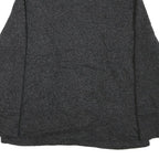 CALVIN KLEIN Womens Black & Charcoal Zip Up Jacket XL Cotton Blend Knit Casual