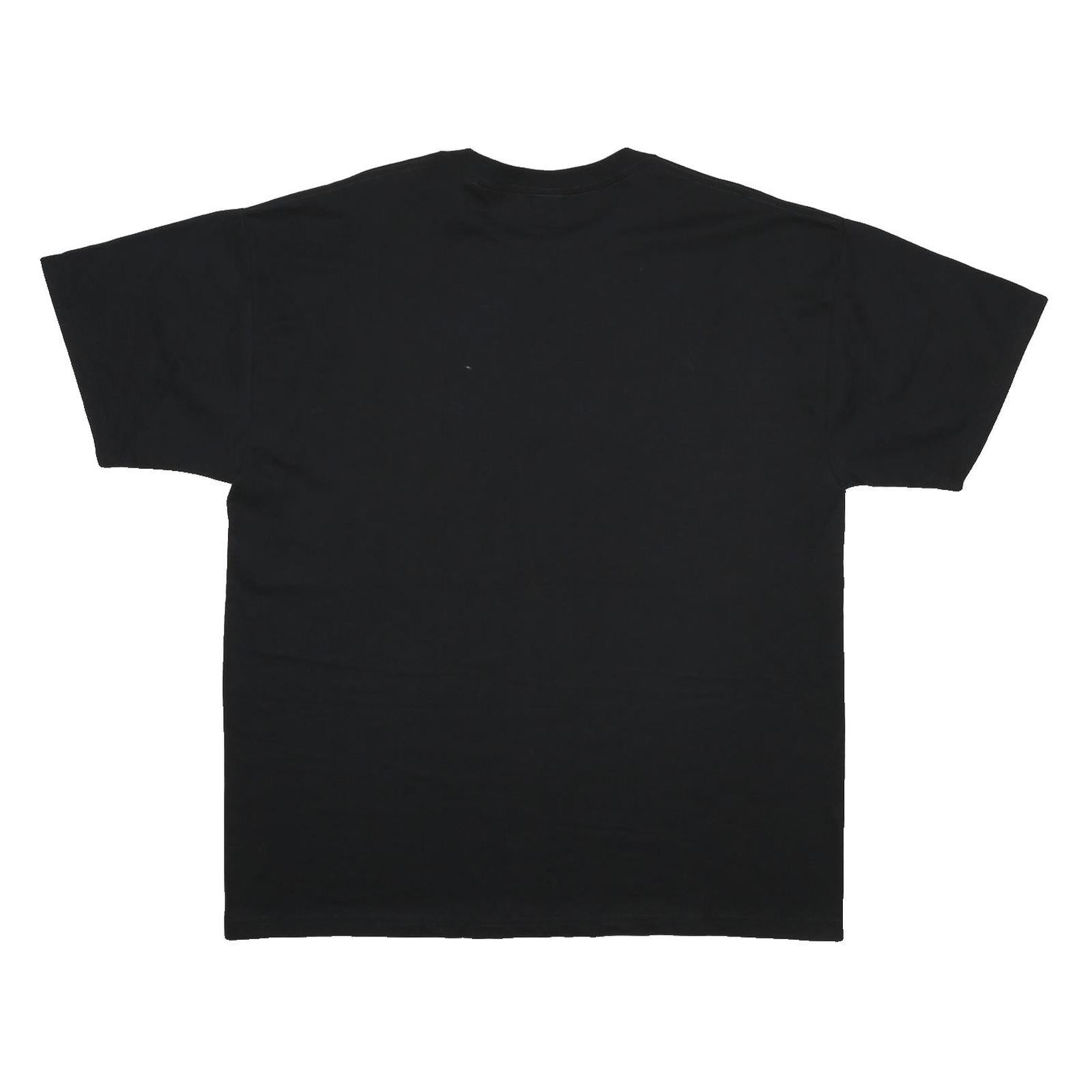 JERZEES Mens Black 2007 Soccer Champs Graphic T-Shirt L Short Sleeve Crew Neck