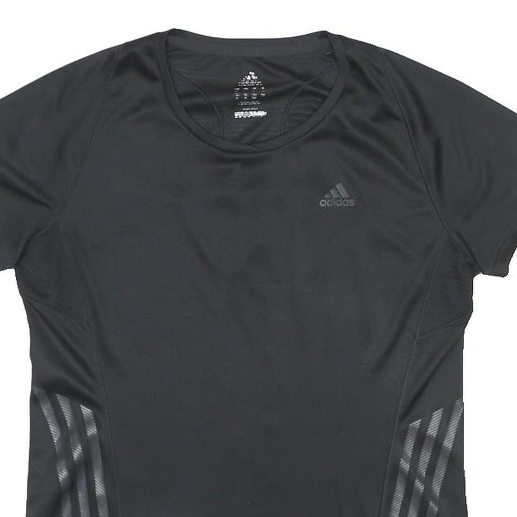 ADIDAS Mens Black Athletic T-Shirt S Short Sleeve Crew Neck Performance Gym