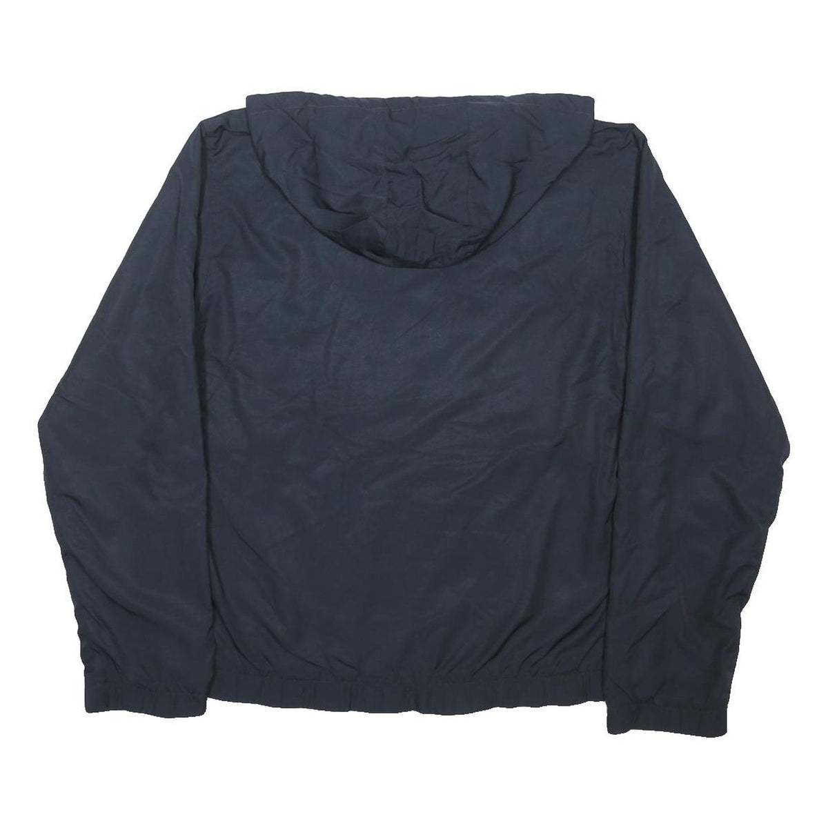 LACOSTE Mens Blue Navy & Royal Blue Zip Up Hooded Jacket M Polyester Blend