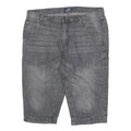 ARIZONA JEAN COMPANY Mens Grey Casual Denim Shorts XL W38 Relaxed Fit Reflective