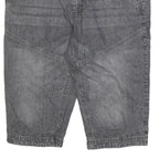 ARIZONA JEAN COMPANY Mens Grey Casual Denim Shorts XL W38 Relaxed Fit Reflective