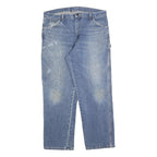 DICKIES Mens Jeans Blue Regular Straight Denim Medium W36 L30 Casual Workwear