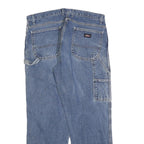 DICKIES Mens Jeans Blue Regular Straight Denim Medium W36 L30 Casual Workwear