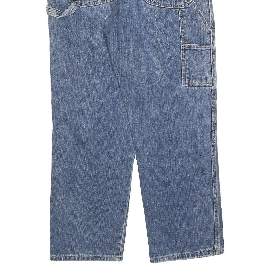 DICKIES Mens Jeans Blue Regular Straight Denim Medium W36 L30 Casual Workwear